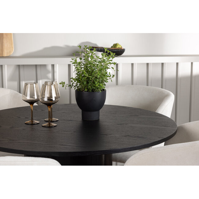 5-tlg. Esszimmer-Set Olivia mit Stühlen Day