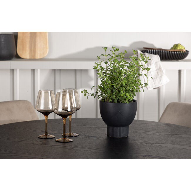 5-tlg. Esszimmer-Set Olivia mit Stühlen Night