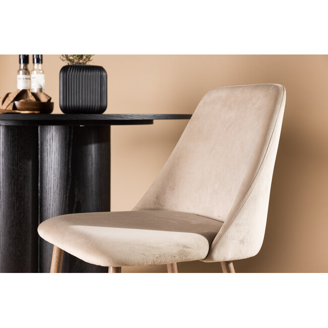 5-tlg. Esszimmer-Set Olivia mit Stühlen Night