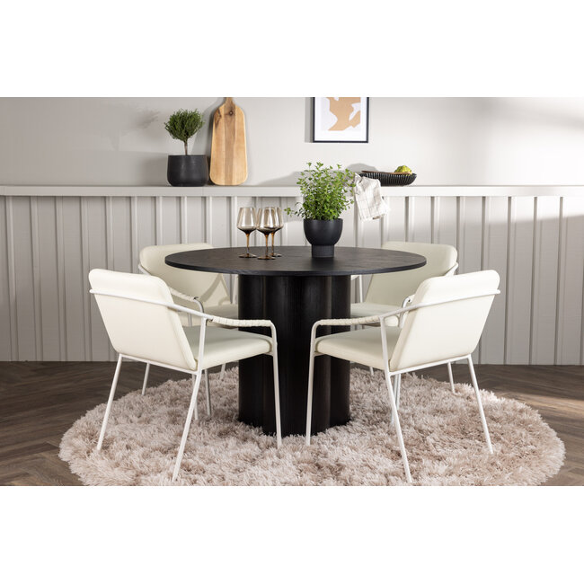 5-tlg. Esszimmer-Set Olivia mit Stühlen Tvist