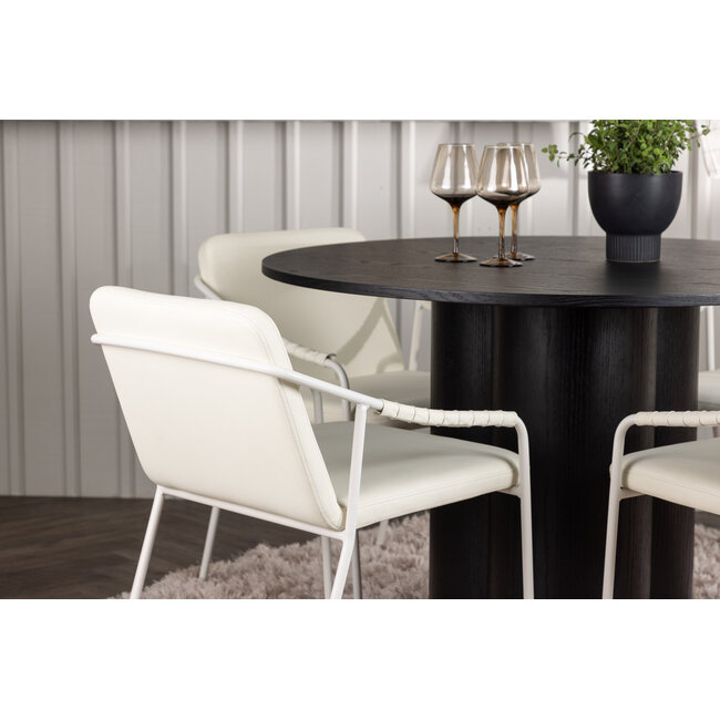 5-tlg. Esszimmer-Set Olivia mit Stühlen Tvist