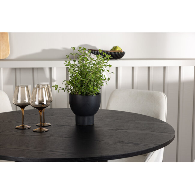 5-tlg. Esszimmer-Set Olivia mit Stühlen Rosie