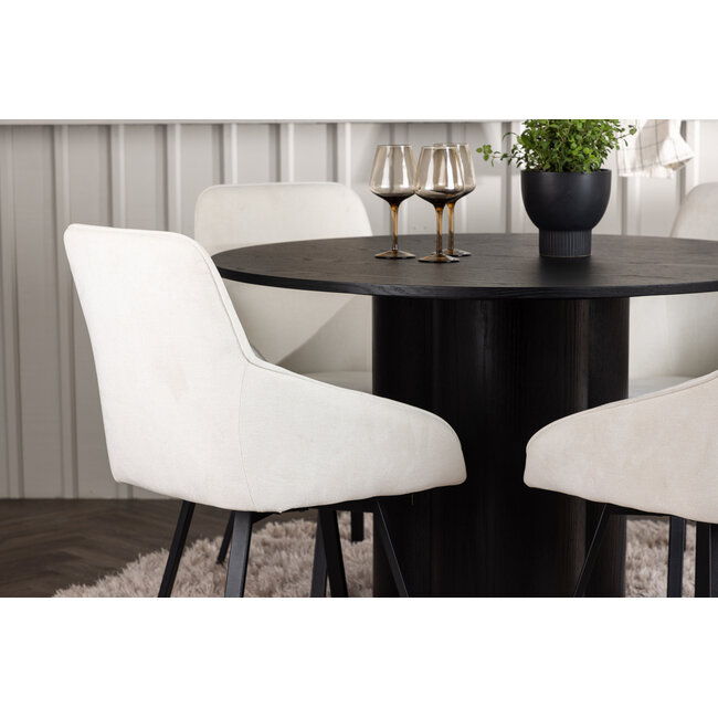 5-tlg. Esszimmer-Set Olivia mit Stühlen Rosie