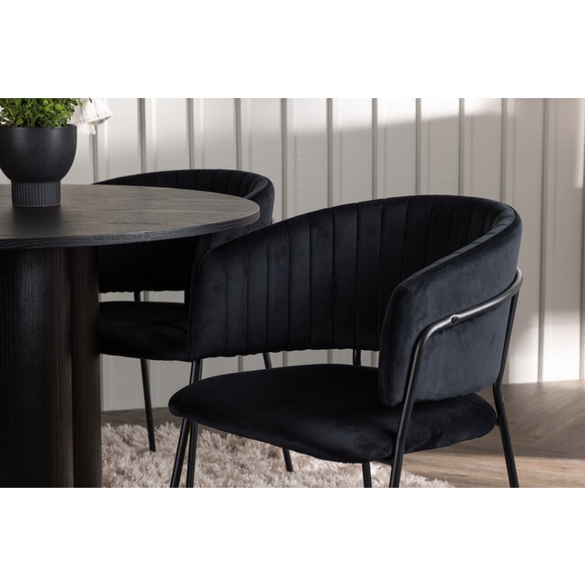 5-tlg. Esszimmer-Set Olivia mit Stühlen Selma