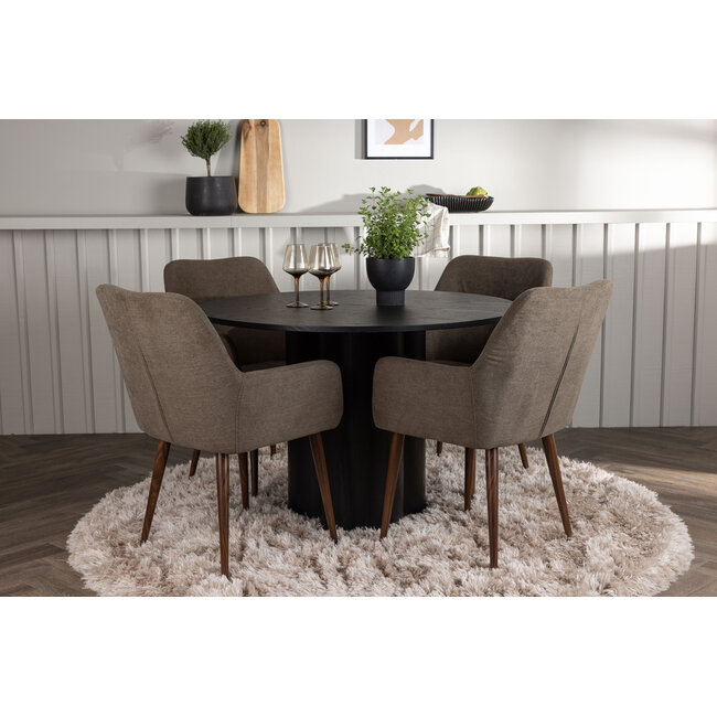 5-tlg. Esszimmer-Set Olivia mit Stühlen Tomorrow