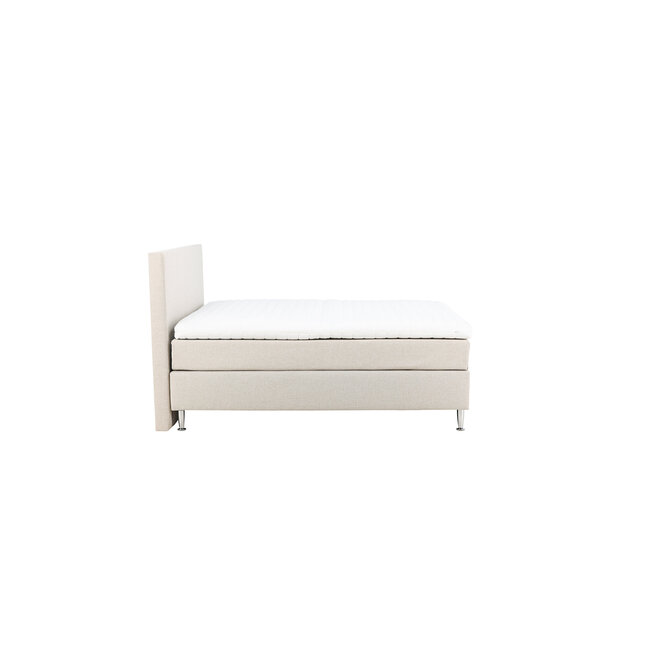 Boxspringbett Toledo  Grau oder Beige 180 cm – Luxuriöser Boxspring-Komfort