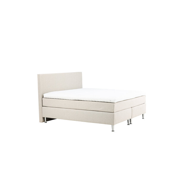 Boxspringbett Toledo  Grau oder Beige 180 cm – Luxuriöser Boxspring-Komfort