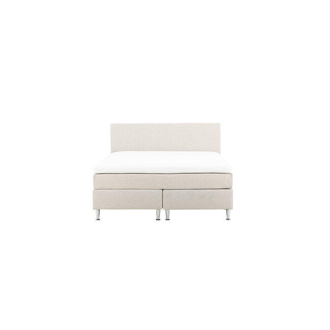 Boxspringbett Toledo  Grau oder Beige 180 cm – Luxuriöser Boxspring-Komfort