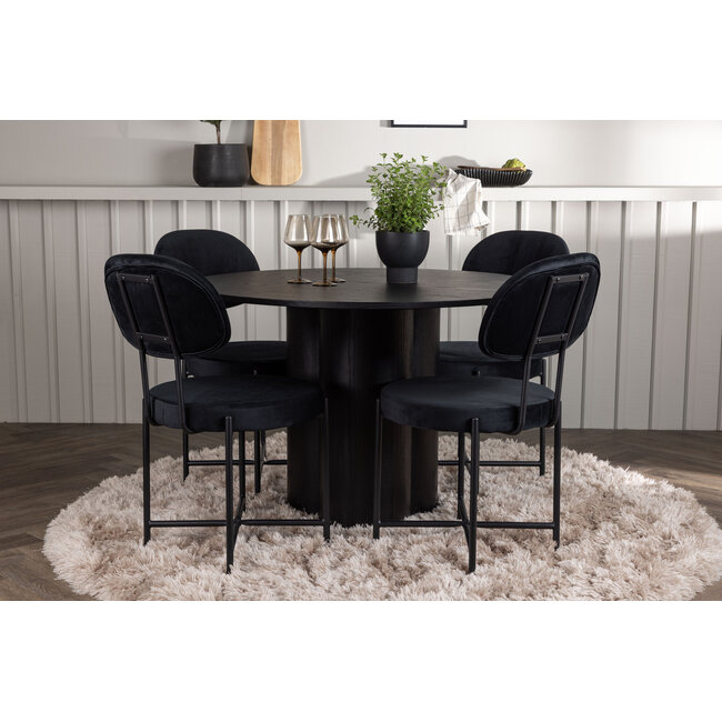 5-tlg. Esszimmer-Set Olivia mit Stühlen Stella