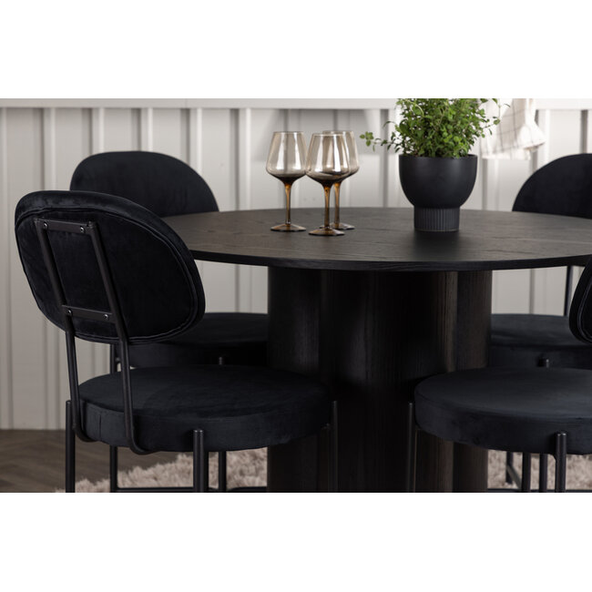 5-tlg. Esszimmer-Set Olivia mit Stühlen Stella