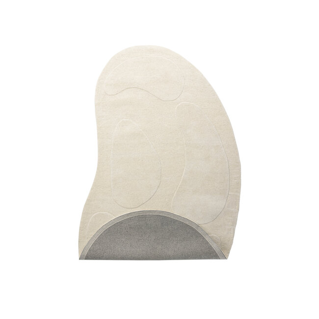 Ovaler Teppich Enard Weiß, Schwarz 290 cm