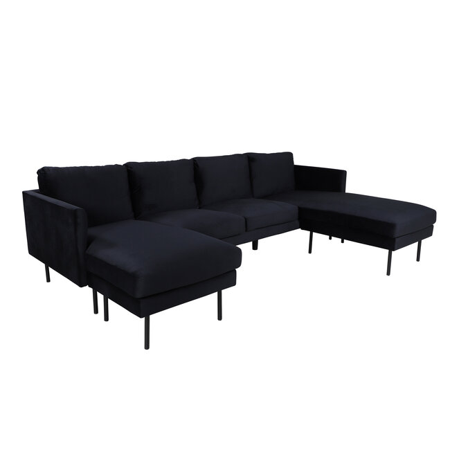 Ecksofa Zoom Schwarz, Grau, Beige