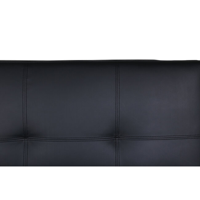 Schlafsofas Bodil Schwarz Kunstleder