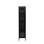 Glasschrank Cali Schwarz – Schlanke Eleganz im Industrial-Look