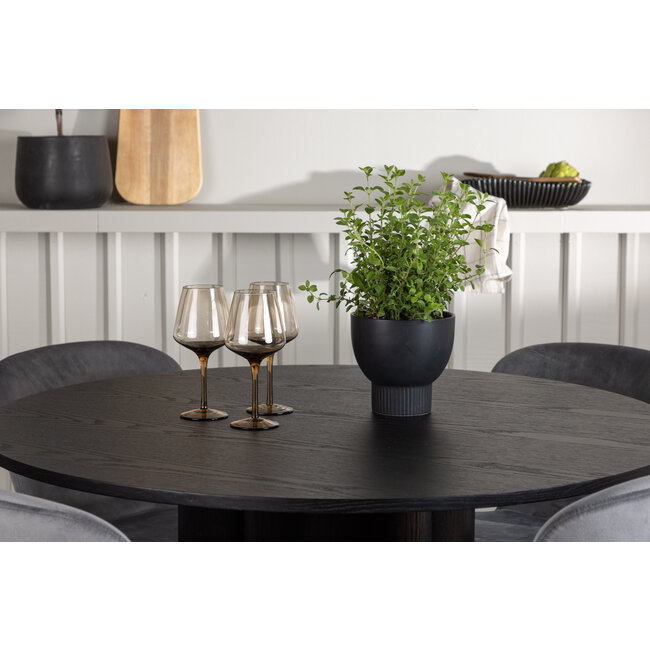 5-tlg. Esszimmer-Set Olivia mit Stühlen Lilja