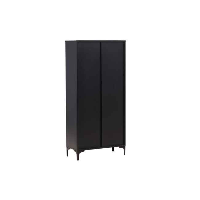 Vitrinenschrank Piring Schwarz