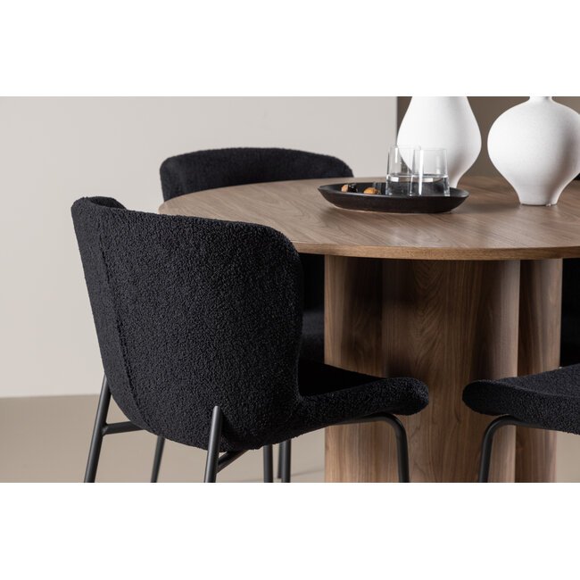 5-tlg. Esstisch Olivia mit Modesto Esszimmerstuhl