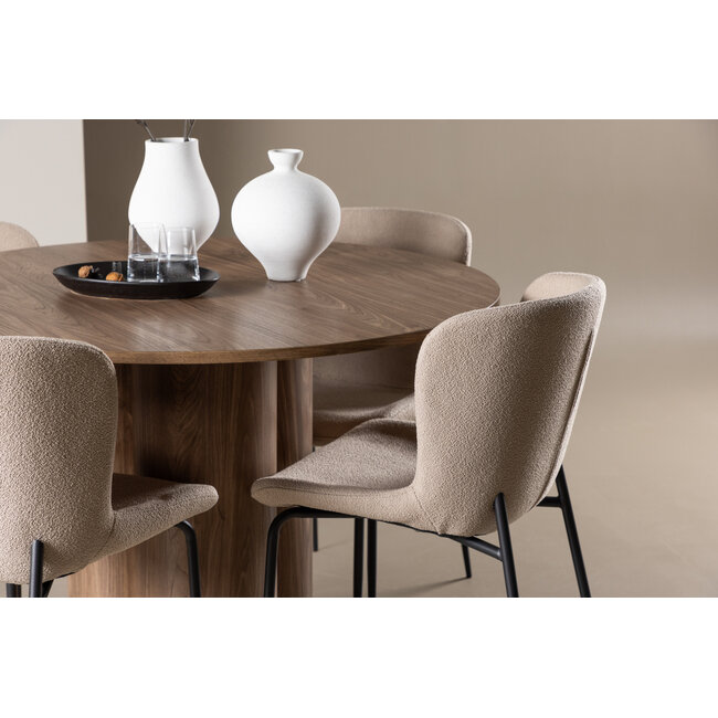 5-tlg. Esstisch Olivia mit Modesto Esszimmerstuhl