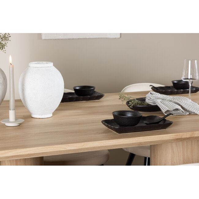 7-tlg. Esstisch Olivia mit Velvet Esszimmerstuhl