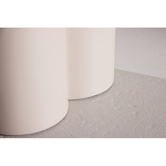 Runder Couchtisch Olivia Beige 80cm