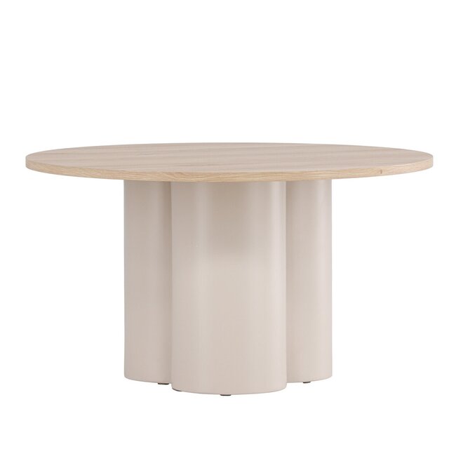 Runder Couchtisch Olivia Beige 80cm