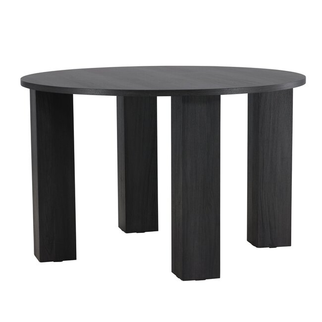 Runder Esstisch Juno Schwarz 120cm