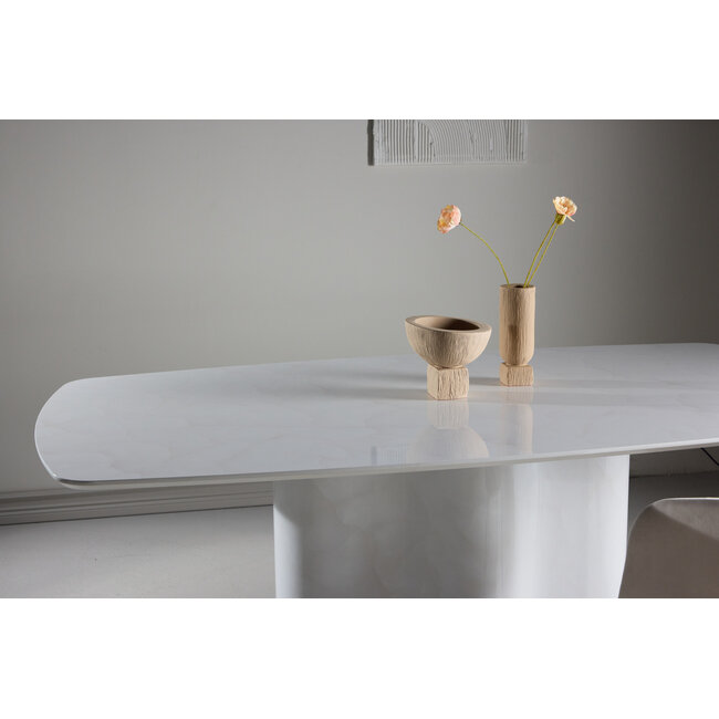 Rechteckiger Esstisch Väddö Weiß