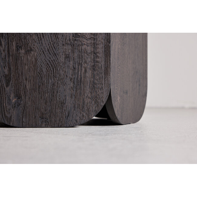 Runder Esstisch Tekla Schwarz 120 cm