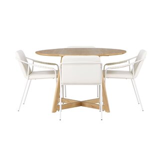 Venture Home 5-tlg. Esszimmer-Set Yadikon mit Stühlen Tvist