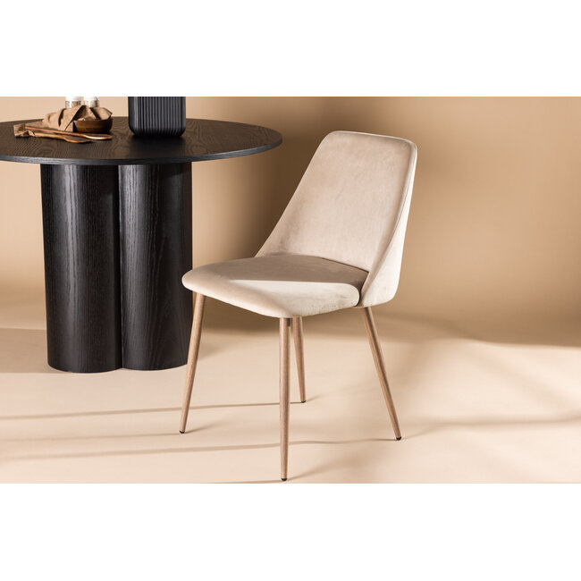 3-tlg. Esszimmer-Set Tempe mit Stühlen Nightht