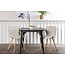 3-tlg. Esszimmer-Set Tempe mit Stühlen Lilja