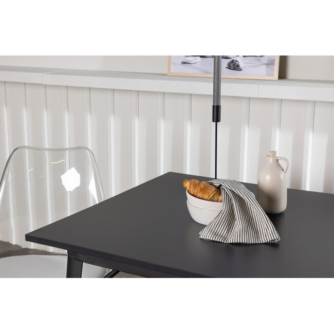 3-tlg. Esszimmer-Set Tempe mit Stühlen Edvin