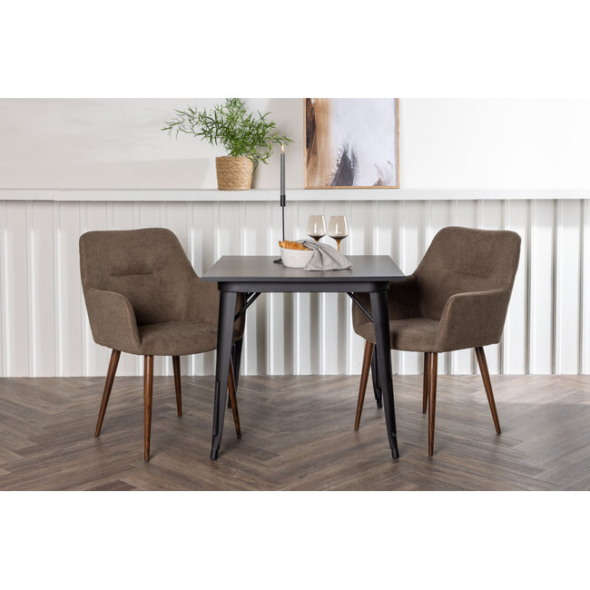 3-tlg. Esszimmer-Set Tempe mit Stühlen Tomorrow