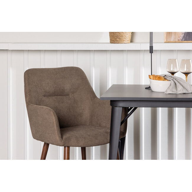 3-tlg. Esszimmer-Set Tempe mit Stühlen Tomorrow