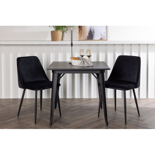 3-tlg. Esszimmer-Set Tempe mit Night Stühlen