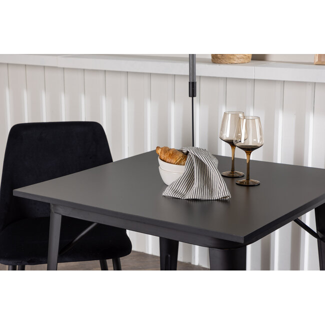 3-tlg. Esszimmer-Set Tempe mit Night Stühlen