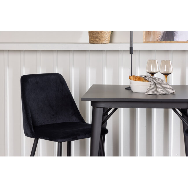 3-tlg. Esszimmer-Set Tempe mit Night Stühlen