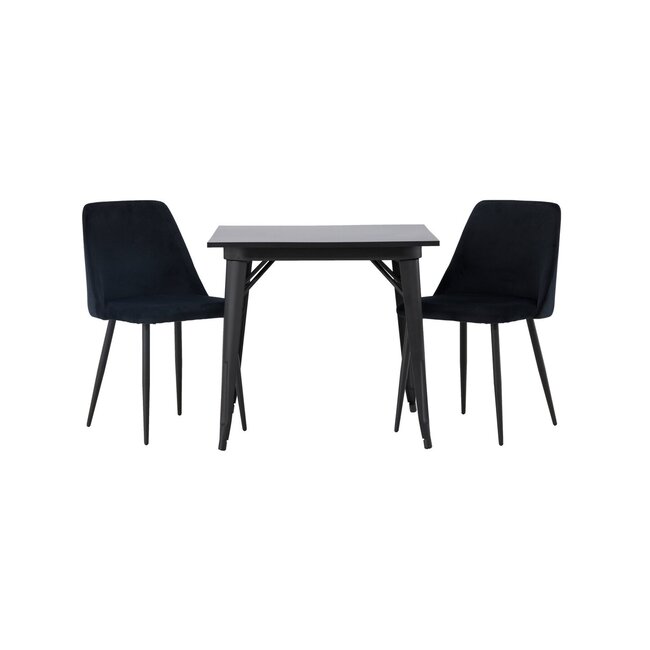 3-tlg. Esszimmer-Set Tempe mit Night Stühlen