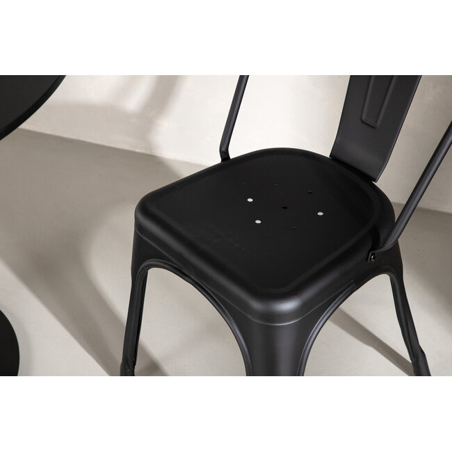 5-tlg. Esszimmer-Set Hamden mit 4 Stühlen Tempe