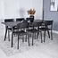 7-tlg. Esszimmer-Set Sleek mit Stühlen Polly