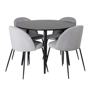 Venture Home 5-tlg. Esszimmer-Set Plaza mit Stühlen Wrinkles