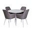 5-tlg. Esszimmer-Set Plaza mit Stühlen Comfort