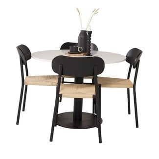 Venture Home 5-tlg. Esszimmer-Set Razzia mit Stühlen Polly