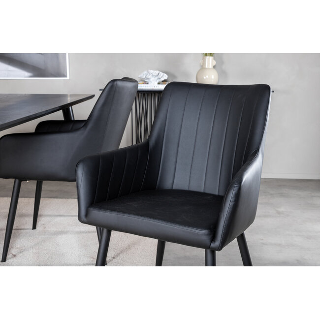 7-tlg. Esszimmer-Set Dipp mit Stühlen Comfort