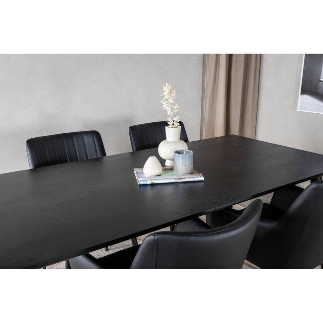 7-tlg. Esszimmer-Set Dipp mit Stühlen Comfort