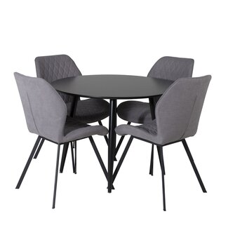 Venture Home 5-tlg. Esszimmer-Set Plaza mit Stühlen Gemma