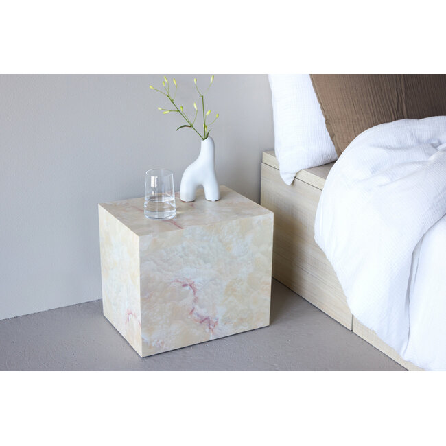 Beistelltisch York  Beige - Quadrat Couchtisch