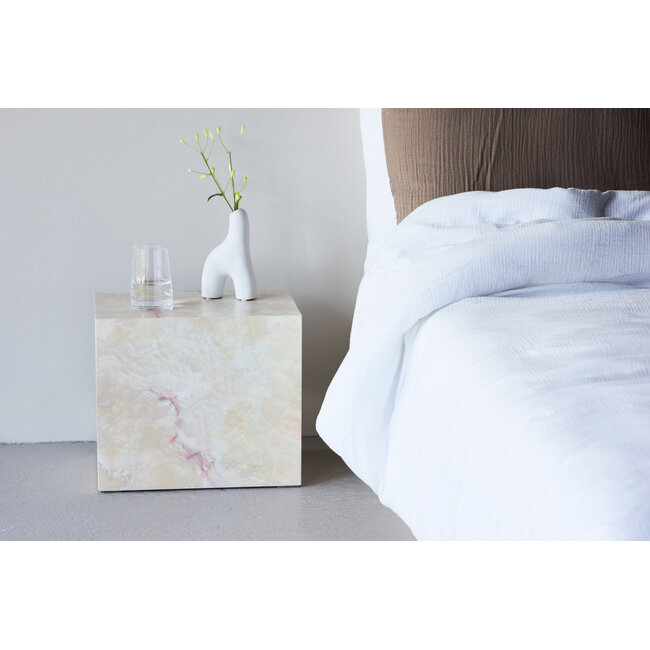 Beistelltisch York  Beige - Quadrat Couchtisch