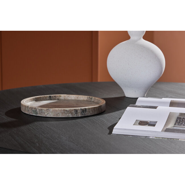 Runder Sofa-Tisch Juno – Moderner Couchtisch in Schwarz