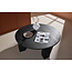 Runder Sofa-Tisch Juno – Moderner Couchtisch in Schwarz